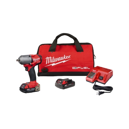 Milwaukee Tool M18 FUEL MTIW 3/8 IN., FRICTION RING - 2.0 KIT,  2852-22CT